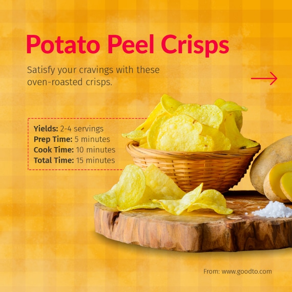 potato peel crisps